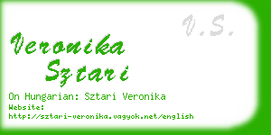 veronika sztari business card